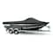 Eevelle Boat Cover ALUMINUM FISHING Walk Thru Windshield, Outboard Fits 19ft 6in L up to 100in W Charcoal SCAVWT19100B-CHL - alternate 1